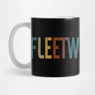 Retro Fleetwood Pattern 80s 90s Birthday Style Colorful Mug